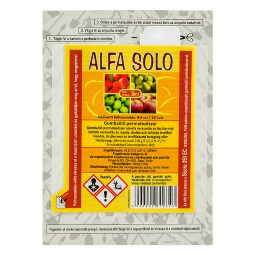 Alfa Solo 3 ml ampullás (10 l vízhez) (csak személyes átvétellel rendelhető)