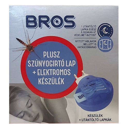 Bros Szúnyogirtó készülék + 10 lapka