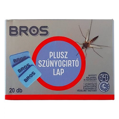 Bros Szúnyogirtó készülékhez utántöltő lapka (20 db-os)