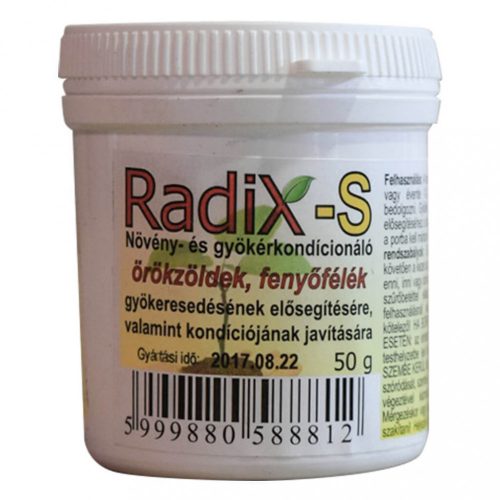 Radix-S gyökereztető por örökzöld és fenyőfélékhez 50 gr.