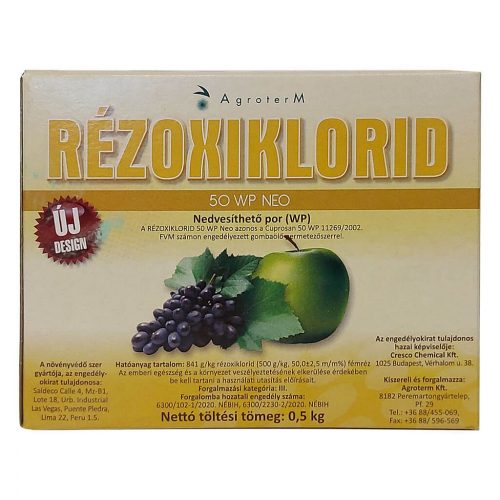 Rézoxiklorid 50 WP 500 gr. (csak személyes átvétellel rendelhető)