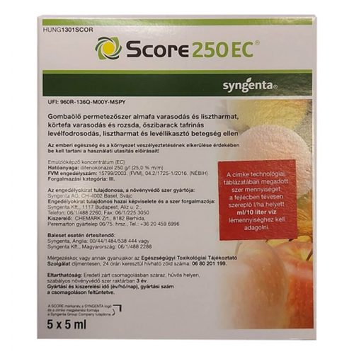 Score 250 EC 5x5 ml ampullás (csak személyes átvétellel rendelhető)