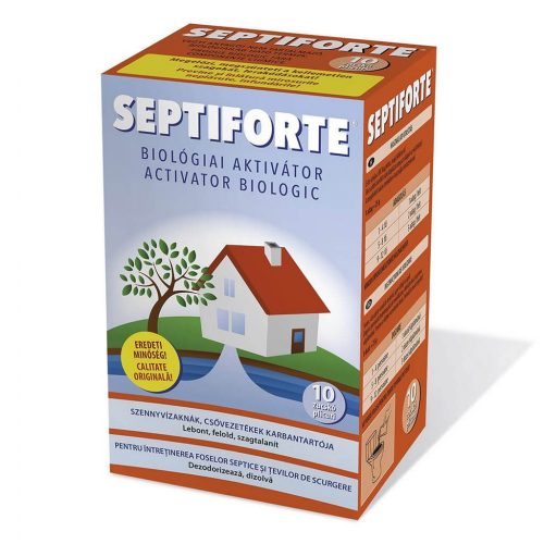 Septiforte szennyvízakna, csővezeték karbantartó, 10 tasak, 250gr